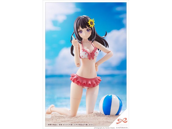 コトブキヤ、「創彩少女庭園」ピンク水着/ブルー水着姿の「結城 まどか