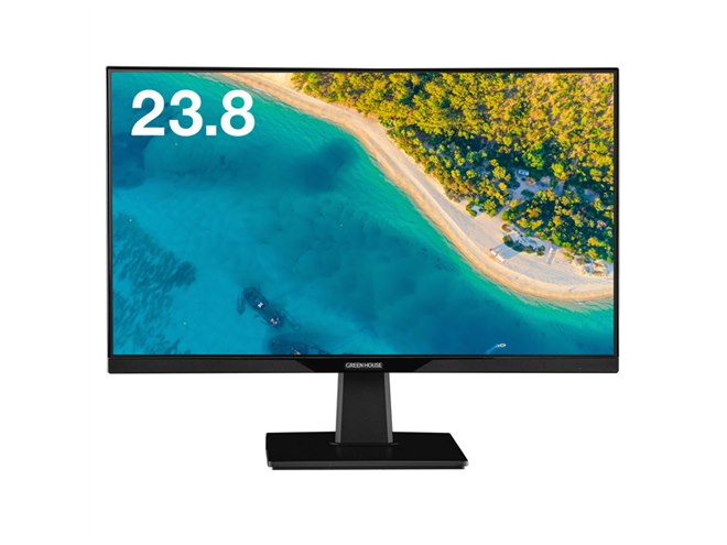 GREEN HOUSE 液晶ディスプレイ 本体 GH-LCW22B-BK 箱付き グリーンハウス、映像入力/PD対応USB Type-Cを搭載した液晶