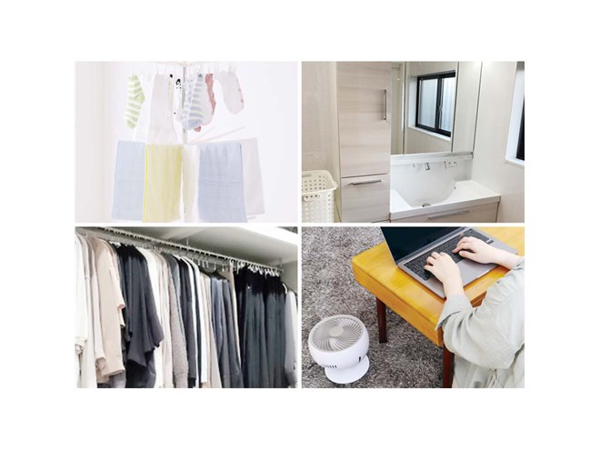 ライソン、卓上＆壁掛け2WAY仕様の「コンパクトエアーサーキュレーター