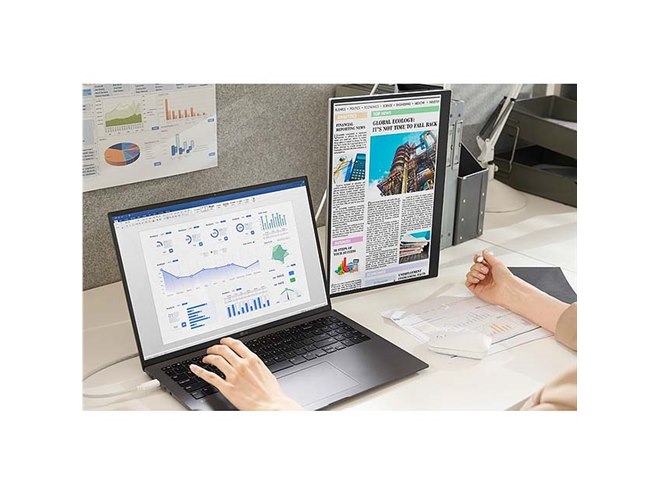 LG、「LG gram」シリーズの16型ポータブル液晶ディスプレイ LG、「LG gram」シリーズの16型ポータブル液晶ディスプレイ