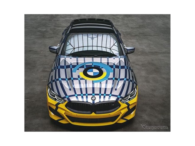 BMW 壁掛　絵　非売品 BMW 8シリーズ のアートカー、新車価格の5倍＝47万5000ドルで