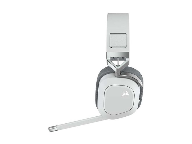 Corsair、ゲーミング無線ヘッドセット「HS80 RGB WIRELESS White」本日