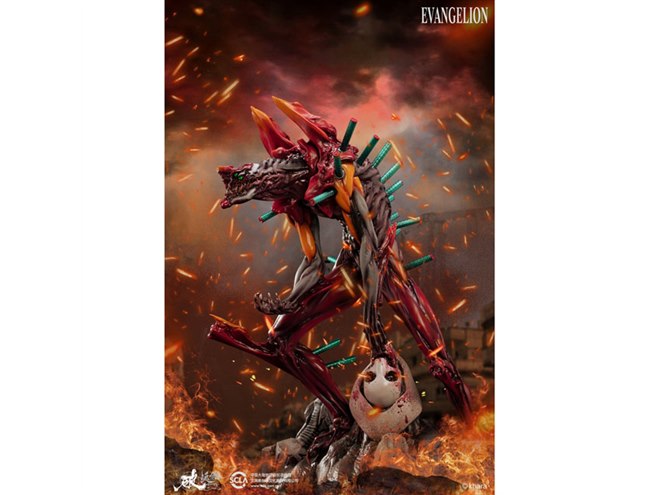 有毒生物を思わせる”「エヴァ弐号機 獣化第2形態」フィギュアの
