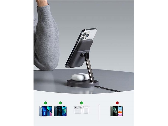 Anker 633 2-in-1 ワイヤレス充電ステーション Amazon.co.jp: Anker 633 Magnetic Wireless Charger (MagGo