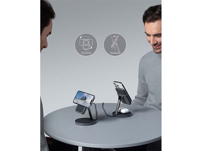 Anker、マグネット式を採用した3in1ワイヤレス充電ステーション