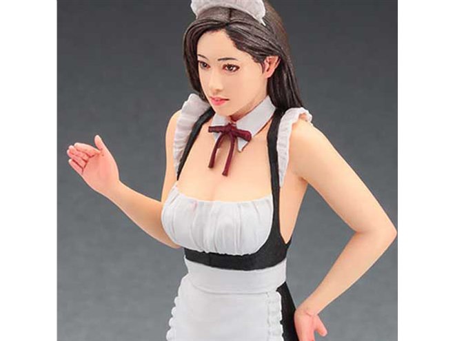 セクシーなメイド」を再現した1/12リアル造形フィギュア、ハセガワが