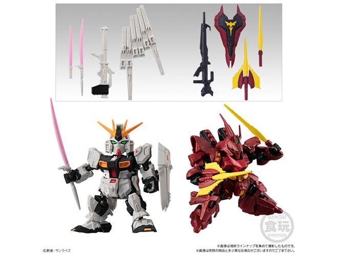 食玩ガンダム「MOBILITY JOINT GUNDAM」第2弾、「νガンダム」など全7種