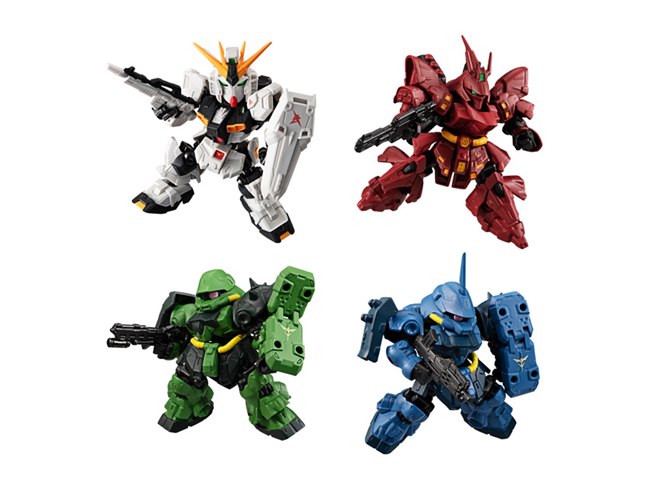 食玩ガンダム「MOBILITY JOINT GUNDAM」第2弾、「νガンダム」など全7種