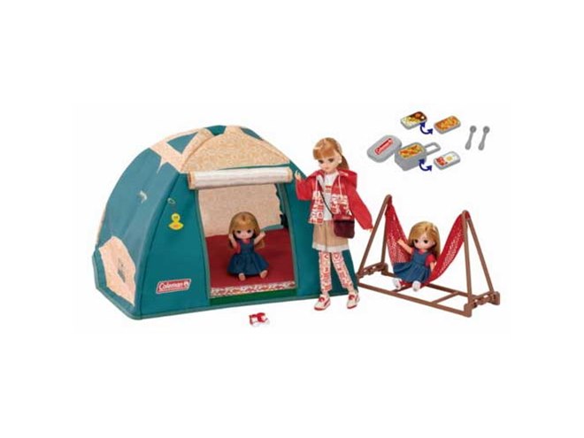 リカちゃん×コールマン、キャンプの一連の流れを楽しめるキャンプギア