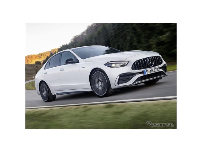 メルセデスベンツ Cクラス 新型に「AMG 43」、408馬力電動ターボ搭載
