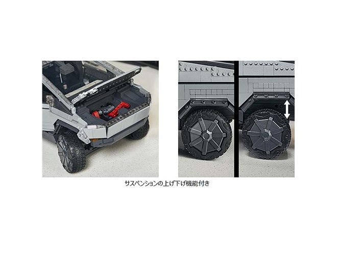 割れた窓ガラスやハンマーが付属した「メガ テスラ サイバートラック