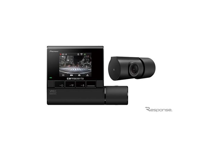 カロッツェリア、2カメラ高画質ドラレコ発売…駐車監視機能やあおり運転