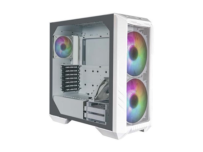 クーラーマスター、大口径200mmファン2基を搭載したPCケース