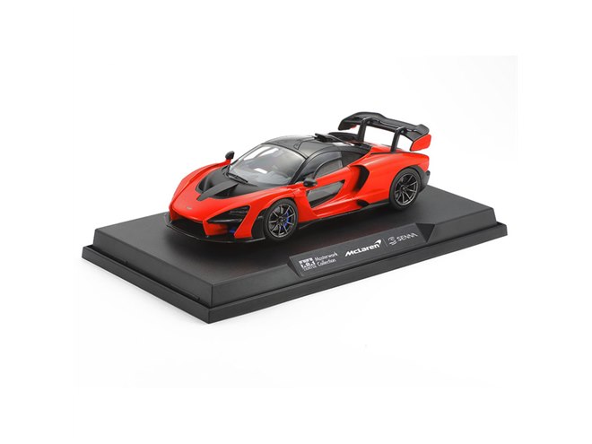 タミヤ「1/24 マクラーレン セナ」完成モデルの「オレンジ」を発表