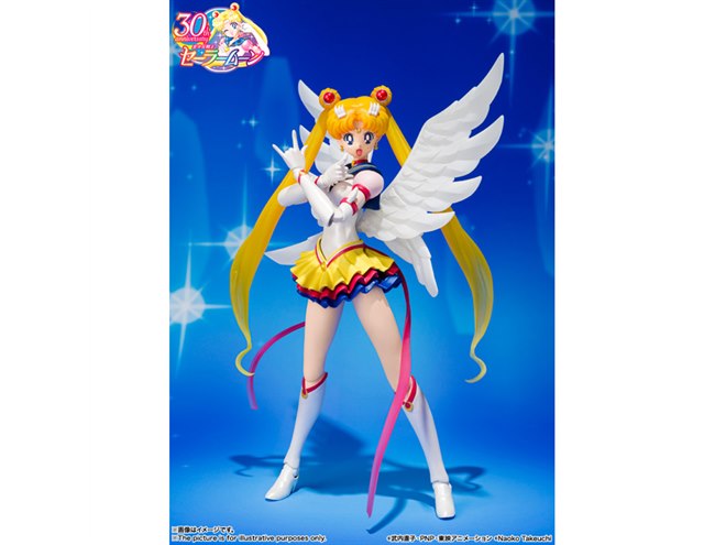 S.H.Figuarts「エターナルセーラームーン」6月発売、大きな翼にパール塗装を採用 - 価格.com