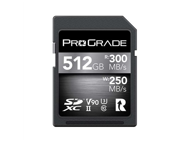 ProGrade Digital、「SDXC UHS-II V90 COBALT 300R」シリーズの512GB