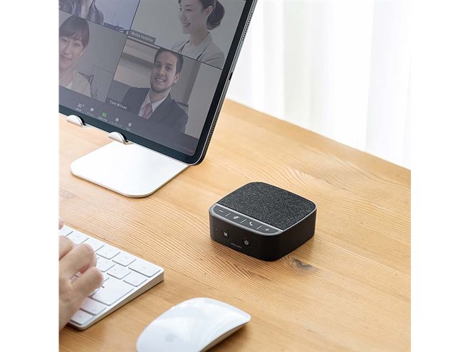 サンワ、テレワークに適したコンパクトなBluetoothスピーカーフォン