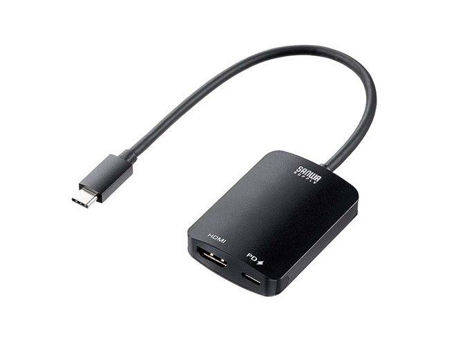 USB-C HDMI変換アダプター サンワ、Nintendo Switchに対応したUSB Type C-HDMI変換アダプター