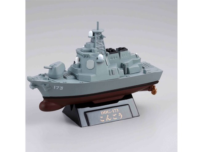 海洋堂、海自主力艦「ワールドシップデフォルメ6 」もがみ、そうりゅう