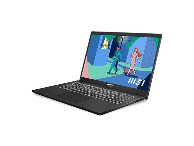MSI、厚さ19.9mm、重さ1.7kgの15.6型ノートPC「Modern 15 B12M