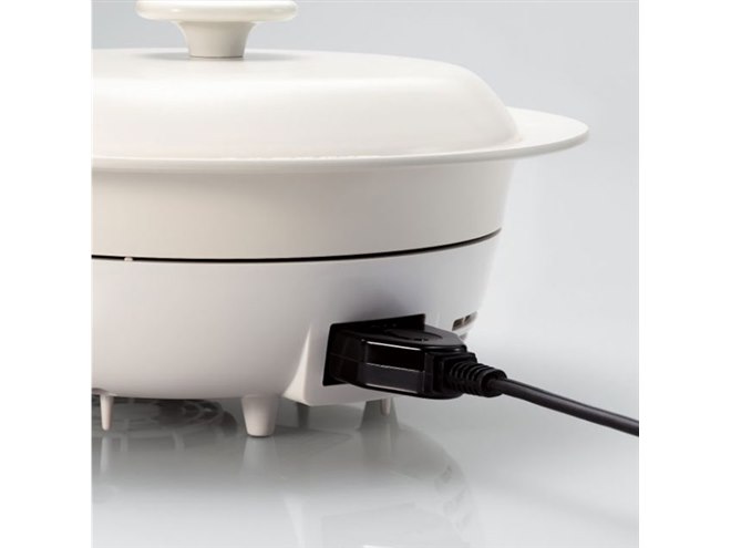 ELECOM ホットディッシュ ホットプレート 蒸し料理エレコム IHクッキングプレート HOT DISH 白 HACIH01DWH 応援購入サービスで達成率1,503%を記録 まるでお皿！つくる・食べる