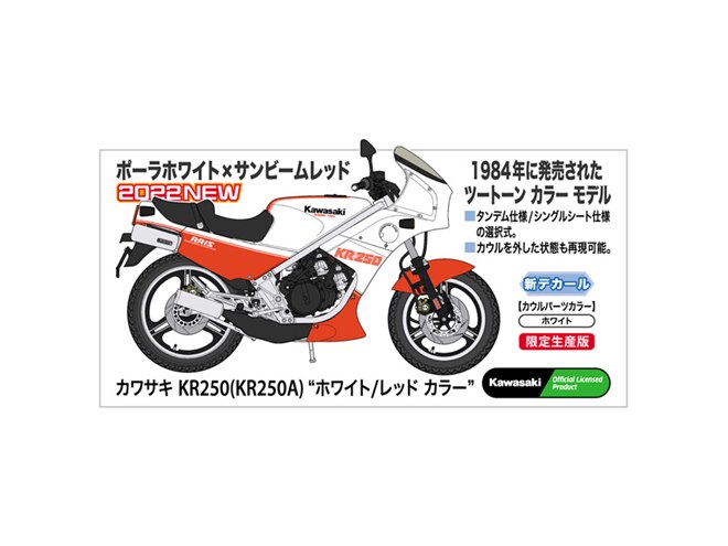 ハセガワ 1/12 カワサキ KR250（KR250A） ブラック／レッド