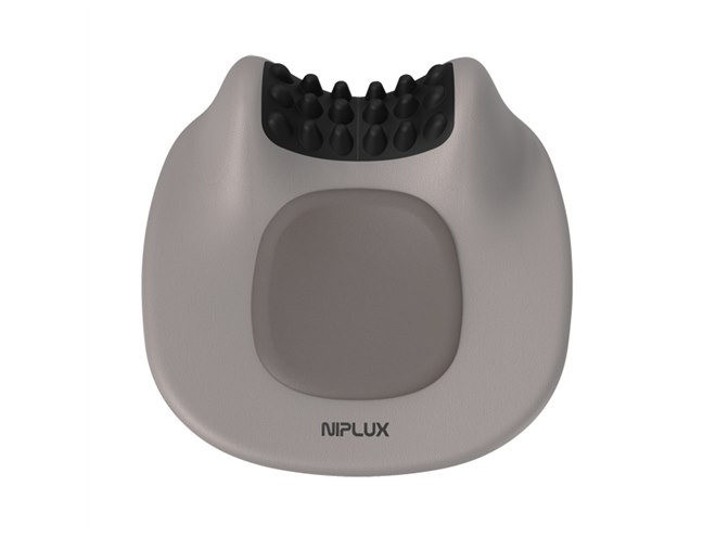 NIPLUX NECK PREMS❤︎ EMS×温熱×押圧に対応した、枕型ネックストレッチャー「NIPLUX