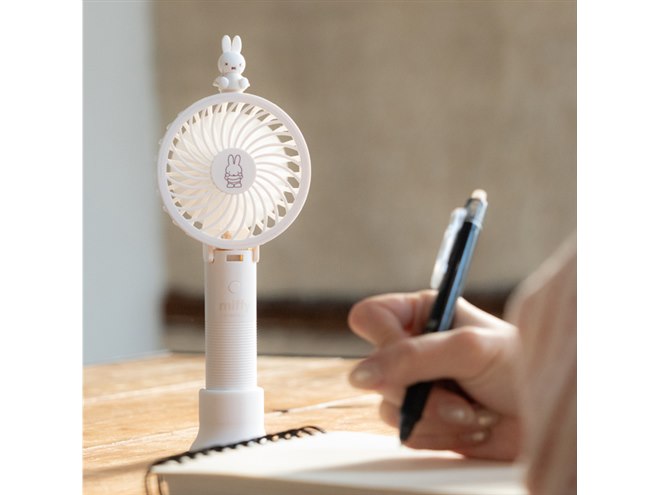 ハンズフリーでも使える、「ミッフィー」のフィギュアが乗ったハンディ