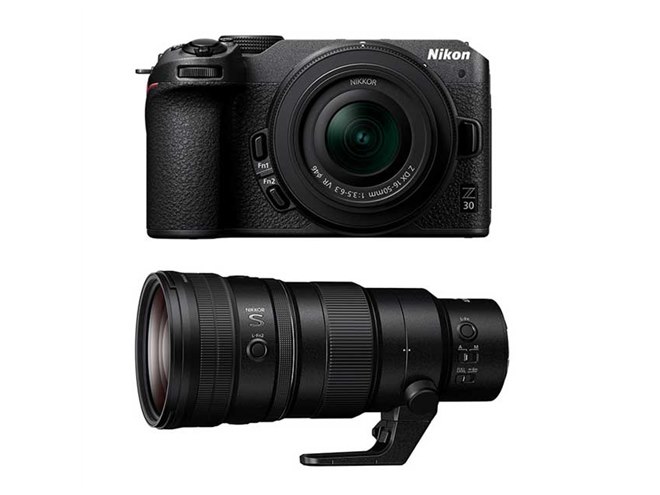 ニコン、「Z 30」「NIKKOR Z 400mm f/4.5 VR S」の予約受付を
