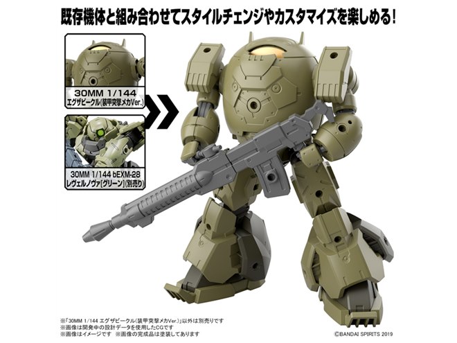 30MM エグザビーグル完成品 カスタム 30MM エグザビークル（ホイール