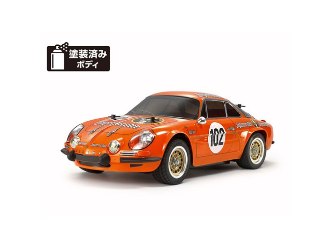タミヤ、イェーガーマイスターカラーの「1/10RC アルピーヌA110」を