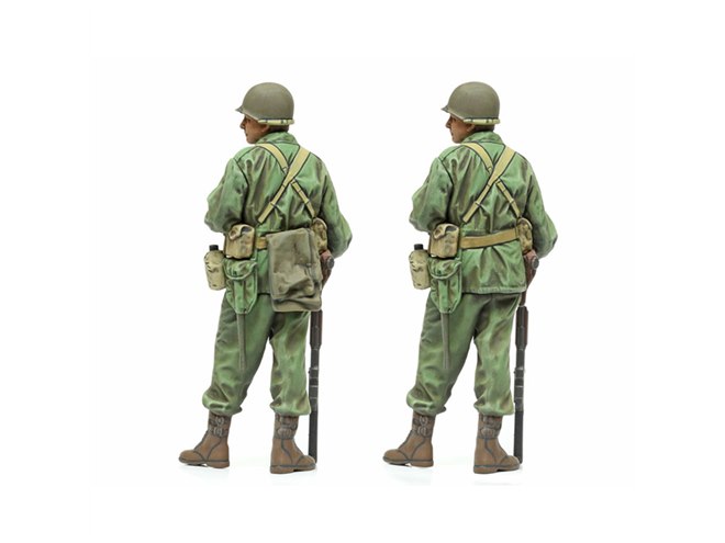 ジオラマ　1/35 タミヤ　アメリカ歩兵偵察セット　ドイツ軍　クルップ　完成品 タミヤ 1/35 ミリタリーミニチュアシリーズ 1/35 アメリカ歩兵偵察