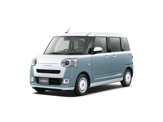 未開封　非売品　ダイハツ　新型 ムーブ キャンバス レイクブルー ツートン Amazon | ミニカー ダイハツ 2代目ムーヴキャンバス シャイニング