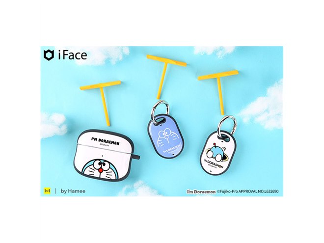 Hamee、AirPods用ケースとAirTag用ケースに新柄「アイムドラえもん」が