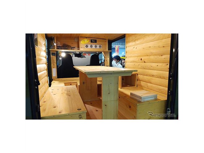 200万円台で手に入る、ヒノキ積み木箱軽キャンパー『クオッカ』…東京
