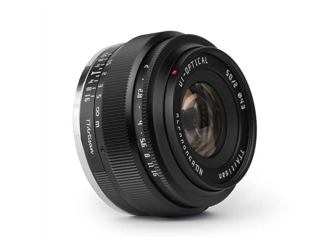 TTArtisan、全長約3.5cmの単焦点レンズ「50mm f/2」を13,000円で発売