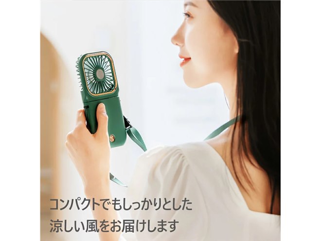 新品未使用！ハンディ・ネックフォン3つセット売り 2,420円、手持ち/卓上/首かけの3WAYに対応した「スクエア