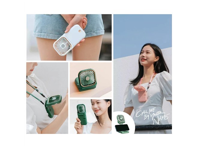 船好き電気スタンド&鏡 2,420円、手持ち/卓上/首かけの3WAYに対応した「スクエア折りたたみ