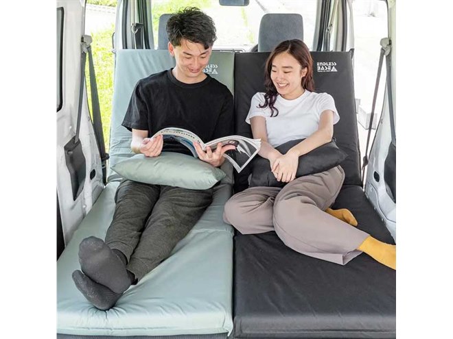車中泊やテント泊に適した「3WAY車中泊マット」が発売、14段階