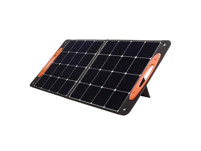 サンワ、最大100W出力の折りたたみ式ポータブルソーラーパネル「BTL