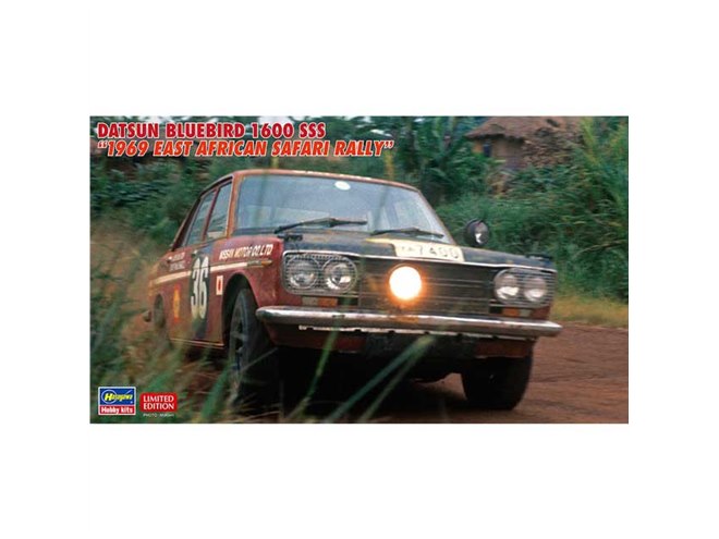 1969年サファリラリー参戦車、1/24模型「ブルーバード 1600 SSS」が