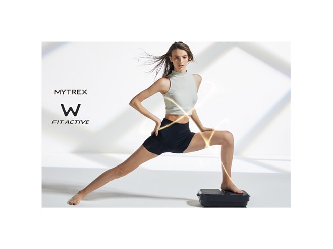 エクササイズグッズ MYTREX W FIT ACTIVE 負荷をかけながら振動、手軽に持ち運べるEMS振動マシン「W FIT ACTIVE