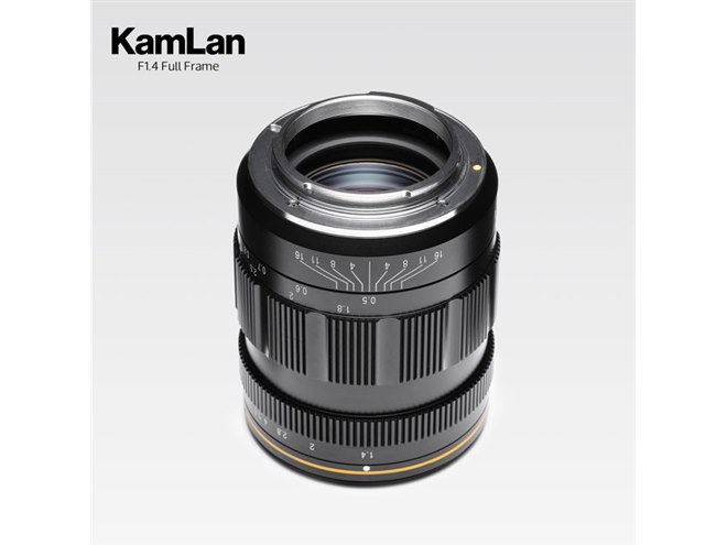 KAMLAN、フルフレーム対応の標準レンズ「55mm F1.4」34,000円前後