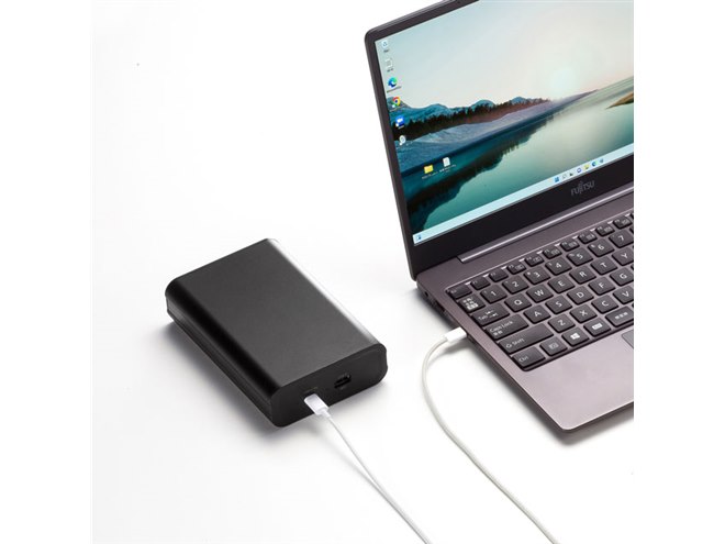 サンワ、最大60W出力のUSB PD対応Type-Cを搭載したモバイルバッテリー