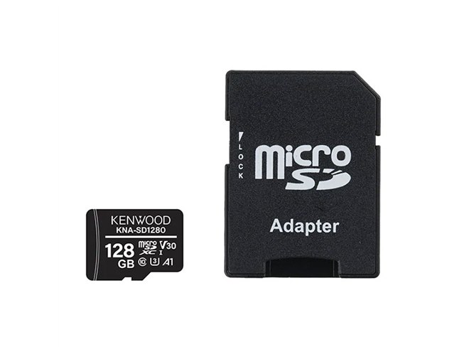 ケンウッド、繰り返しの書き込みに強いmicroSDXCカード「KNA-SD1280