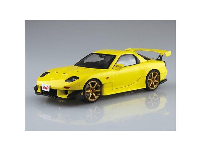 第1巻仕様など、「頭文字D」より高橋啓介の「RX-7」塗装済み模型