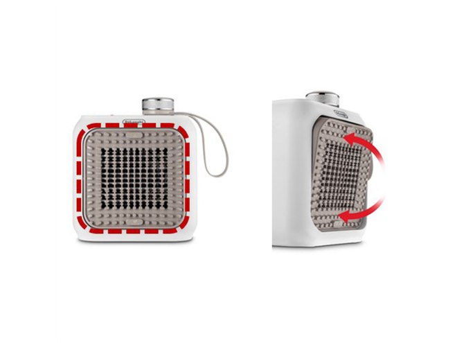 デロンギ、持ち運びしやすい卓上サイズのパーソナルファンヒーター