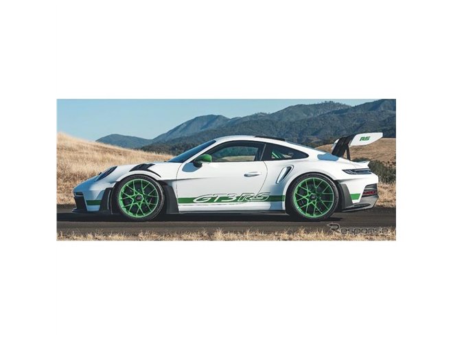 ポルシェ 911GT3 RS 新型、緑＋白は「カレラRS 2.7」へのオマージュ
