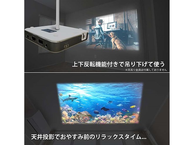 KEIYO、バッテリーレスで軽量156gの小型プロジェクター「AN-S100