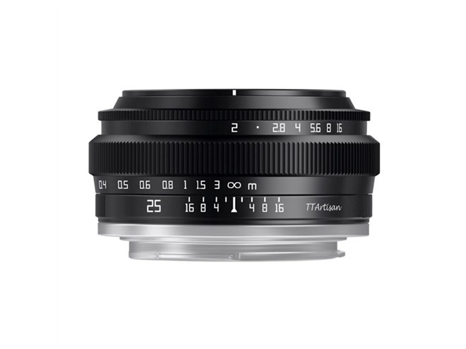 9,900円、APS-C対応の準広角単焦点レンズ「TTArtisan 25mm f/2 C